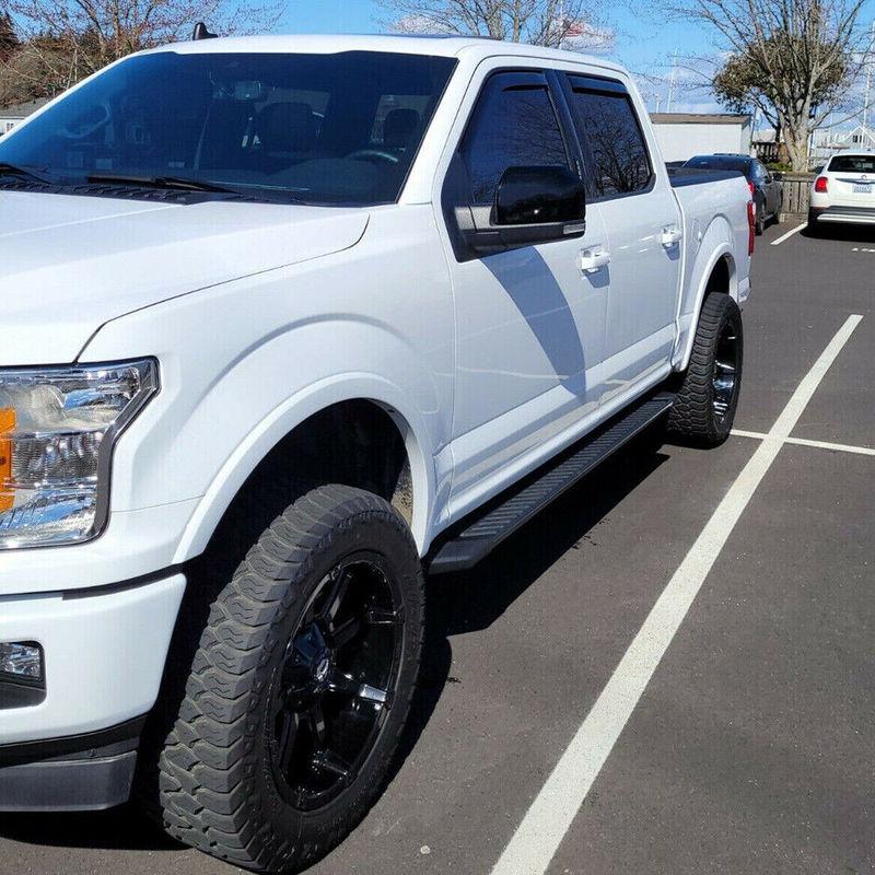 For Ford F150 F-150 2015- Car Replacement Rearview Side Mirror Cover Wing Cap Exterior Door Rear View Case Trim Black Silver