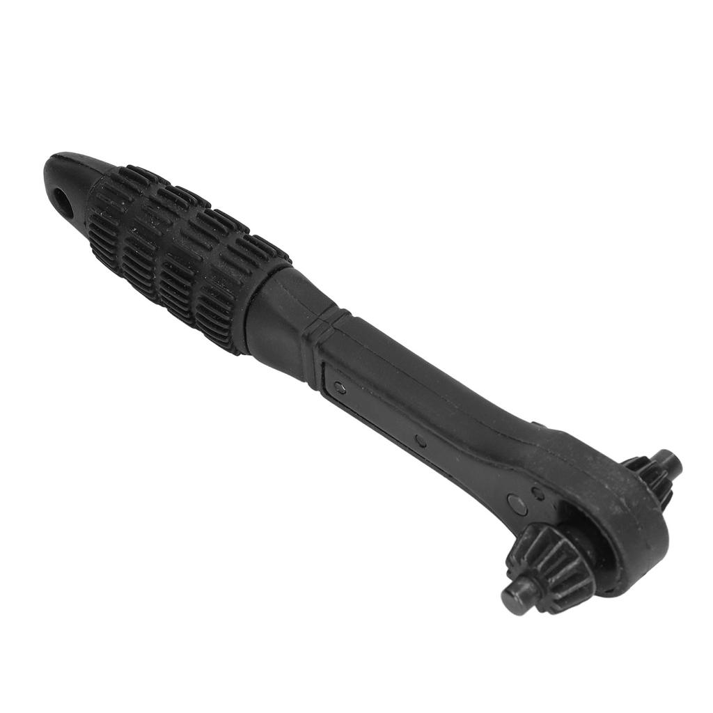 Ratchet Wrench 2 In 1 Black Carbon Steel Multifunctional Quick Drill Chuck Wrench for Universal