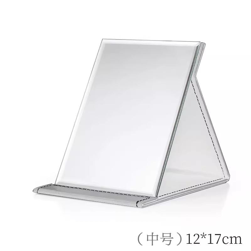 Portable Folding Makeup Mirror with Frame Desktop Vanity Mirror for Dorm, Office, or Home Use, On-the-Go Touch-Ups