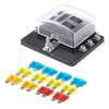 Ceramic Fuse Box 6 Sockets + Fuses AMIO-03039