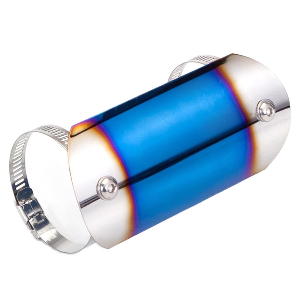 SENTO JONA Motorcycle Scarf Cover, Muffler Guard, Heat Guard, Muffler Cover, For Motorcycles, Heat Shield, Universal Titanium