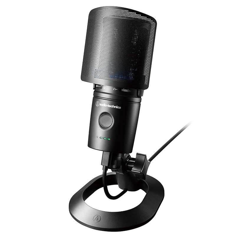 Audio-Technica AT2020USB-XP Condenser Microphone with Noise Reduction and Auto Gain Control - Gaming/Streaming USB Microphone for