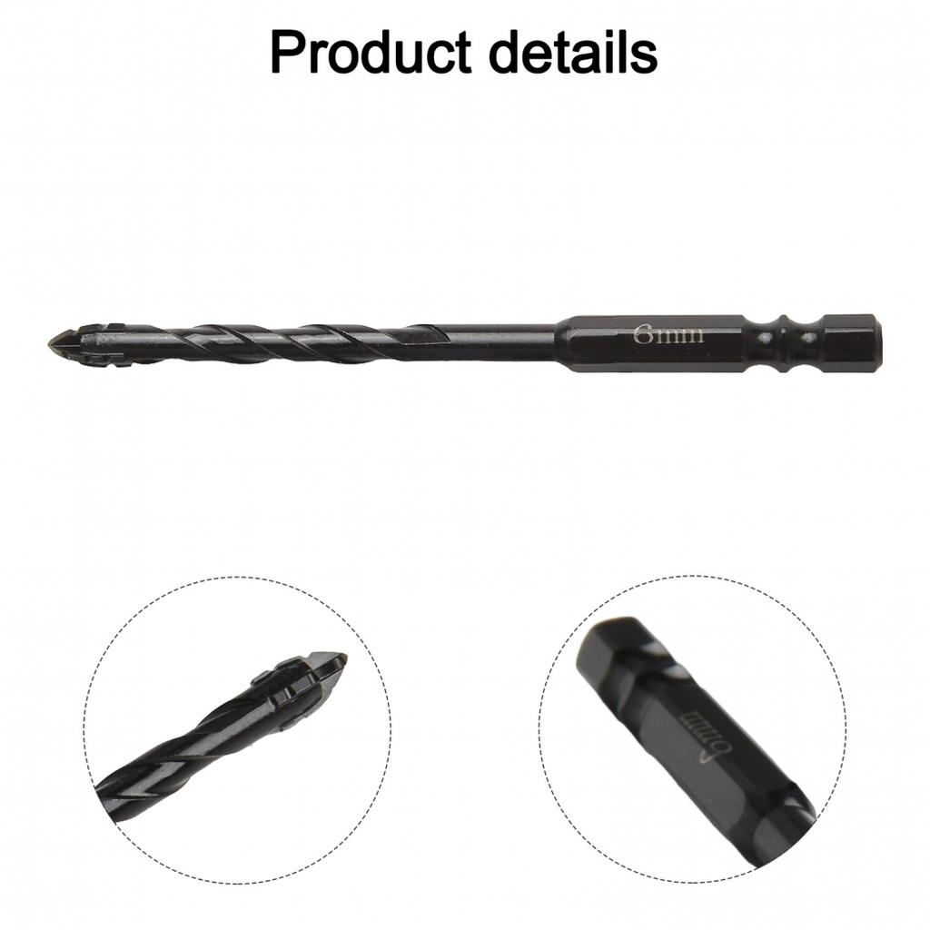 Eccentric Drill Bit Set for Drilling Glass Tiles and Hard Plastics