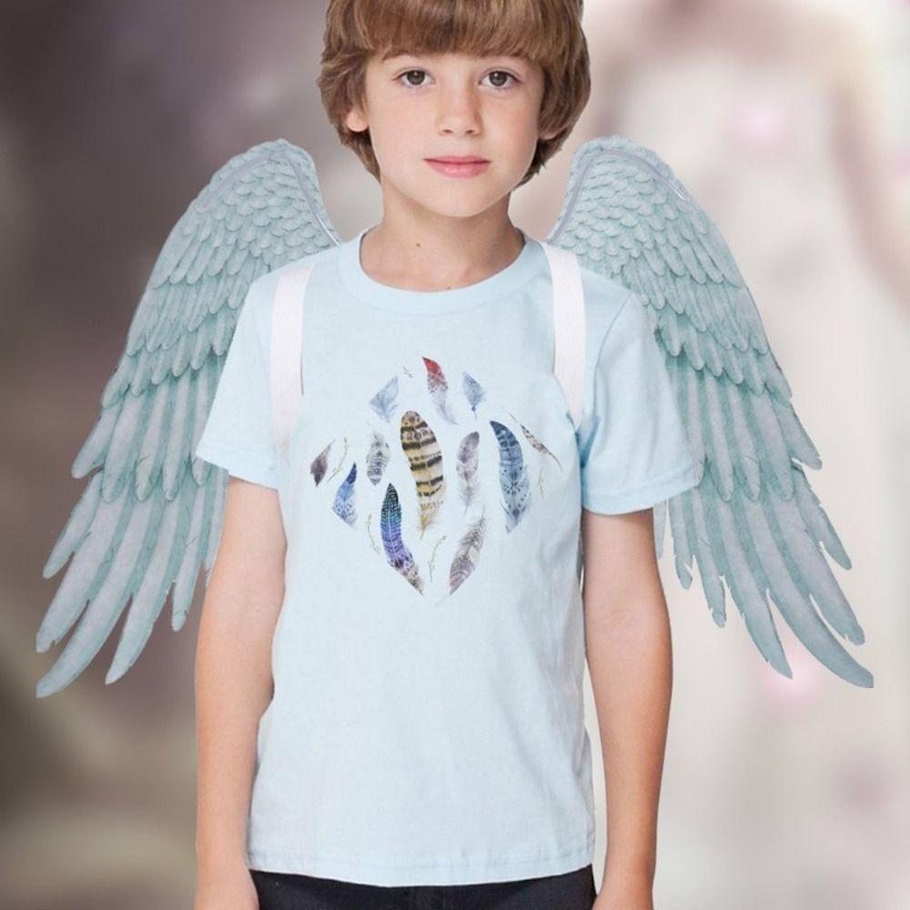 Handmade Craft Princess Wings Feather Wing Cosplay Elf Wings Kids Party Wings Christmas Gift