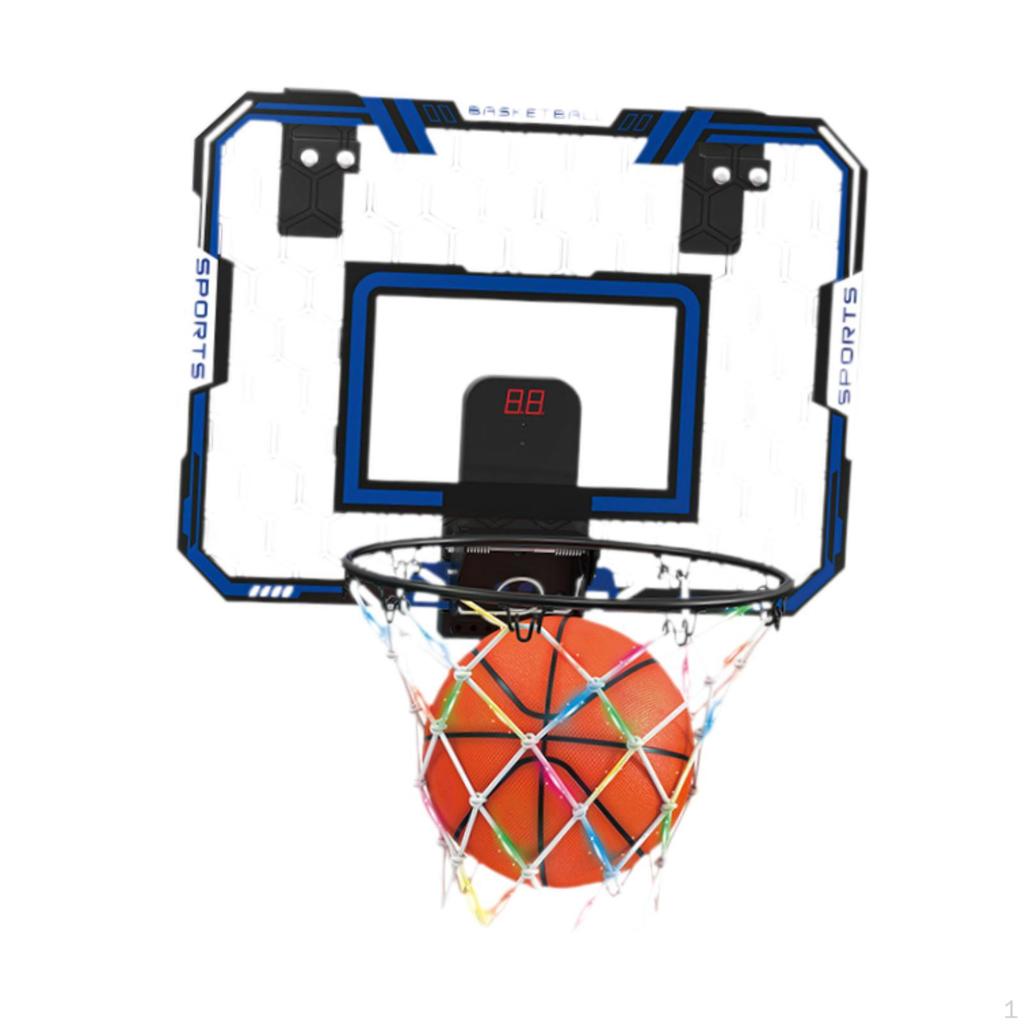Indoor Basketball Hoop for Kids Game Toys Home Birthday Teens Blue