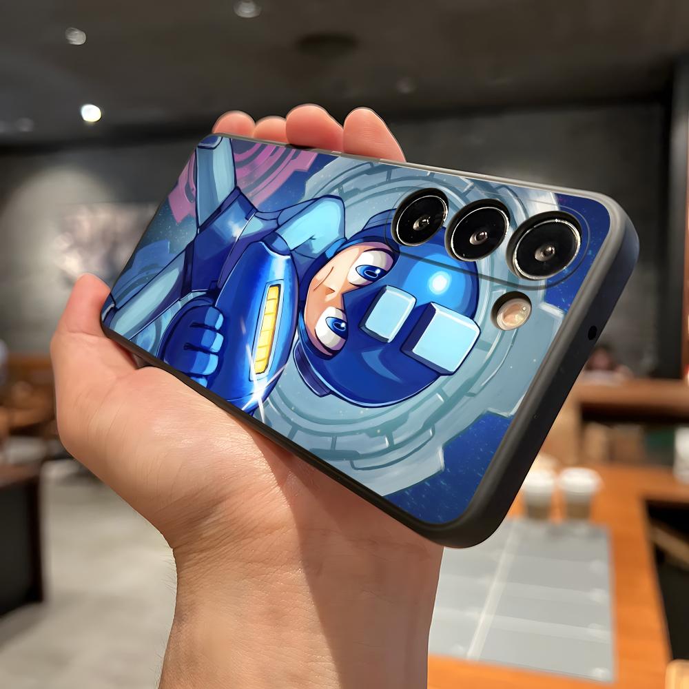 R-Rockman M-Megaman Cool Phone Case For Samsung A56 A36 A26 A16 A15 A25 A35 A55 A14 A34 A24 A54 Black Soft Shell