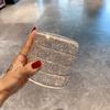 Sparkling Rotating Jewelry Storage Box Rotatable Bracelet Display Case  Desk Organizer