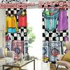 2D FLAT PRINTING 2pcs Curtains (Without Rod) Laundry Day Fun Modern Modern Curtains Versatile Fabric Curtains Room Decor Ldeal