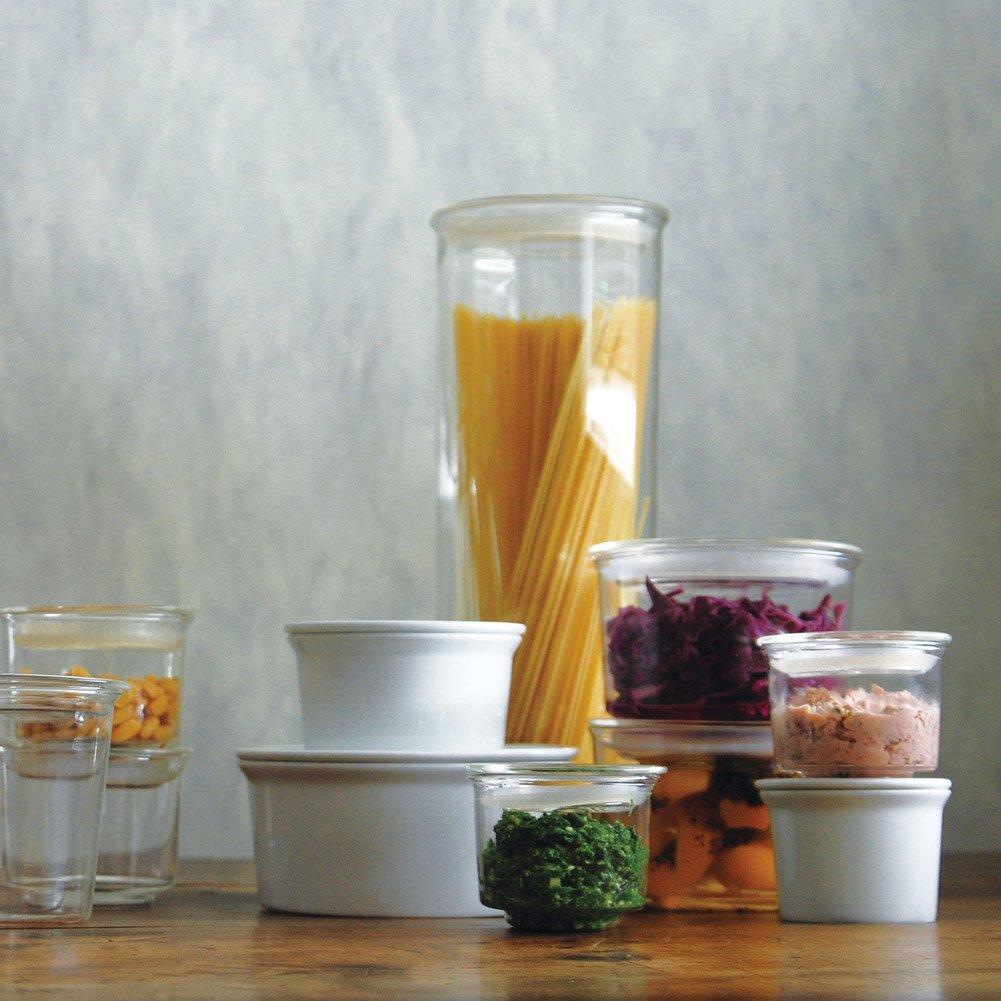 KINTO CAST Pasta Glass Storage Microwave and Dishwasher 8494 Canister, 105x290mm, Heat-Resistant Container, Safe,