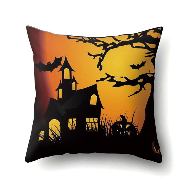 Halloween Kissenbezug Auto Lendenkissen Kürbis Sofa Kissenbezug Büro Zuhause Wohnzimmer Kissenbezug