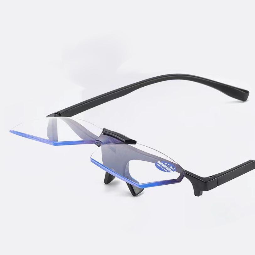 New Anti Blue Light Computer Glasses Men Women Flip Cover Coating Gaming Glasses Presbyopic Glasses Diopters +1.0 1.5 2 2.5 4.0