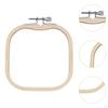 2 Pieces Bamboo Hoop Embroidered Stretch Tool Ring Reusable Decor Quilting Sewing Embroidery