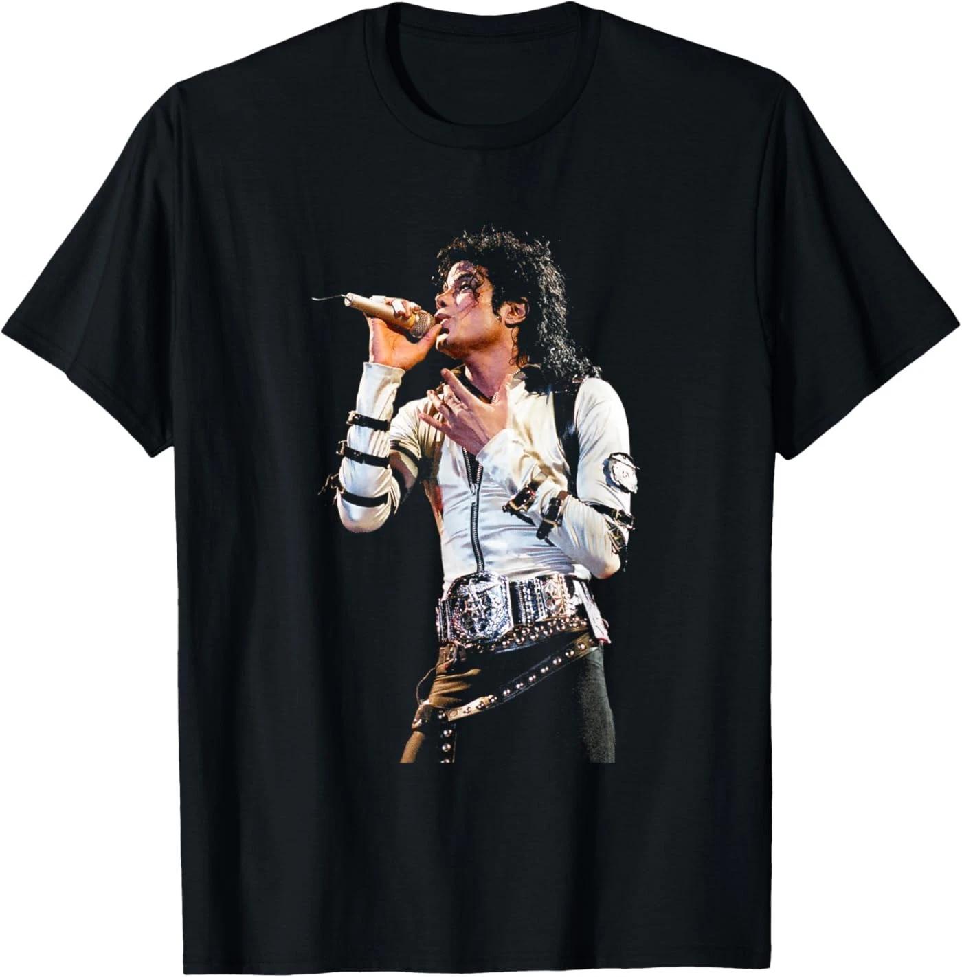 Футболка Michael Jackson Singing Live Bad World Tour 1988 S