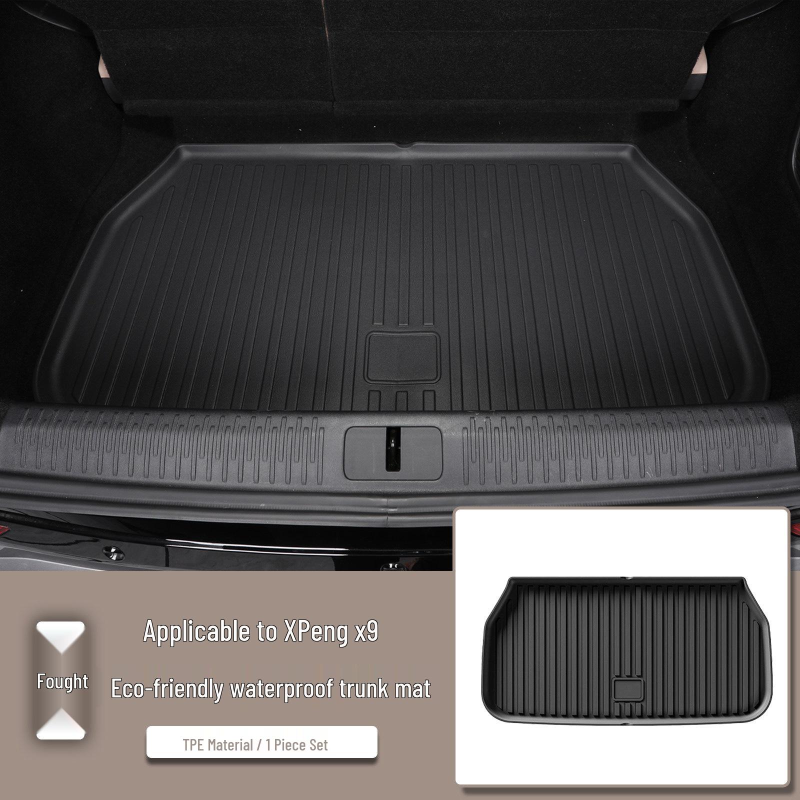 Waterproof Wear-Resistant TPE Trunk Mat for 26 Models of Xiaopeng X9