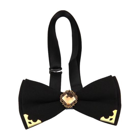 Bow Tie Adjustable Fit Shiny Rhinestone Design Men Bow Tie Weddings Groomsmen Business Formal Occasions Party Accessories