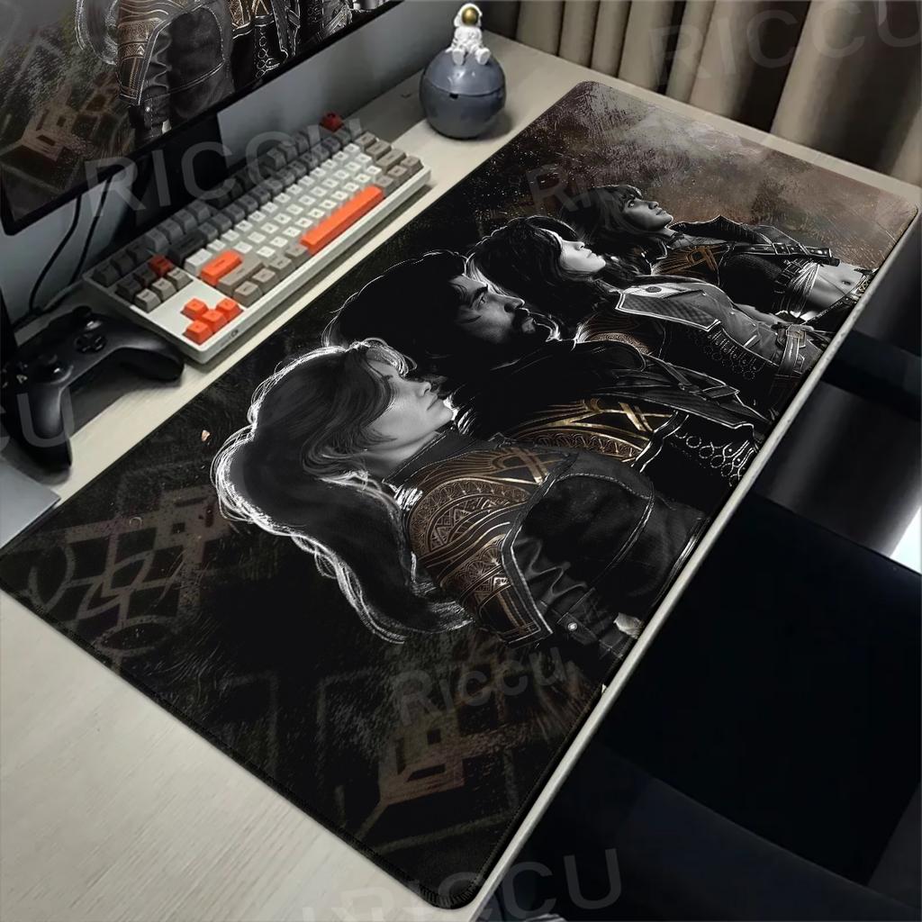 Clair Obscur Expedition 33 Podkładka pod mysz XXL Podkładka pod klawiaturę i mysz ścieg Podkładka pod mysz Podkładki na biurko Akcesoria do PC do gier Mata do e-sportu 90x40cm