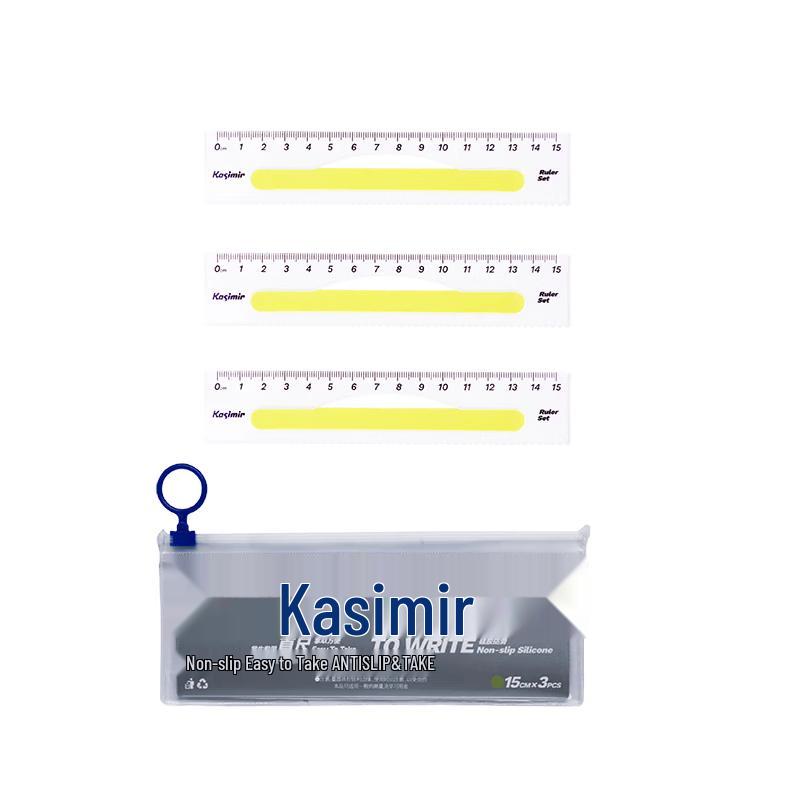 Kashimir Non-slip Transparent Ruler Set травы