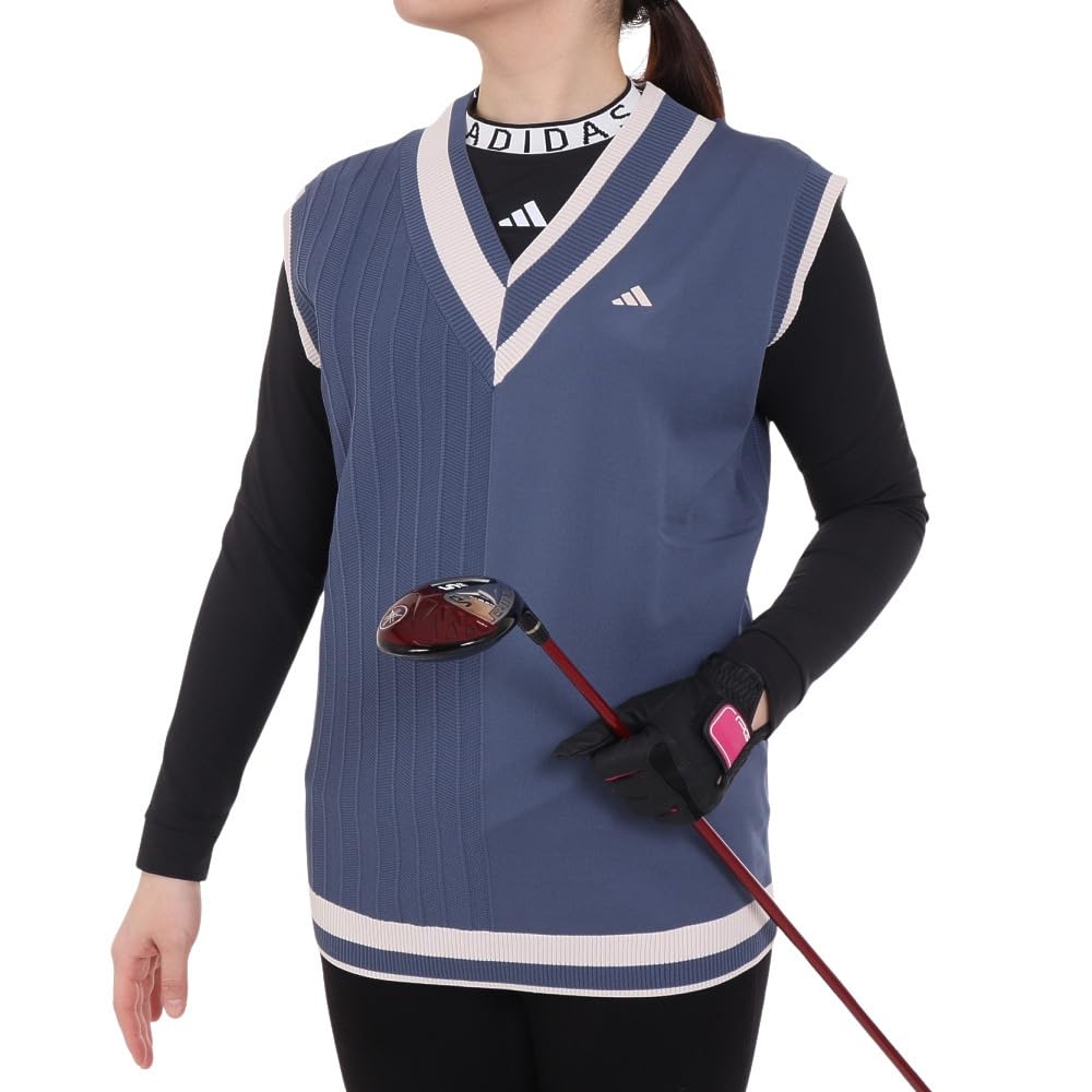 

Multi-pattern V-neck vest