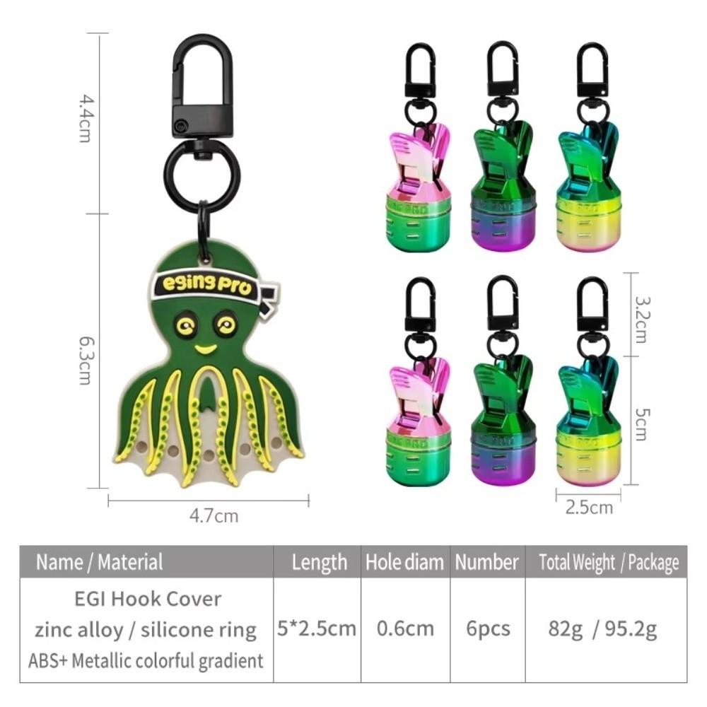 Cap Design Squid Jig Bait Electroplating Sea Tackle New Design Webfoot Octopus  Deep Sea Fishing