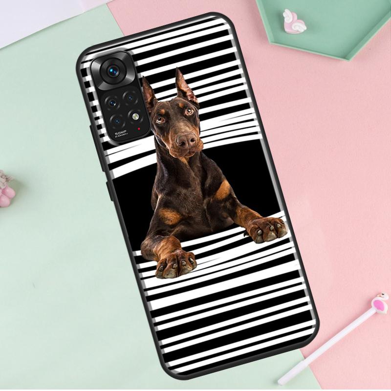 Dackel Dobermann Hund Für Redmi Hinweis 12 Pro Plus Abdeckung Für Redmi Hinweis 10 8 9 11 Pro 12S 11S 10S 9S 9C 10C 12C Fall