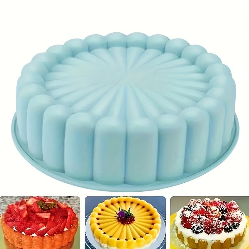 Antihaft-Silikon-Kuchenform, 100-fach faltbare runde Kuchenform, Sonnenblumen-Hähnchen-Kuchenform für Küche und Haushalt, Backwerkzeug