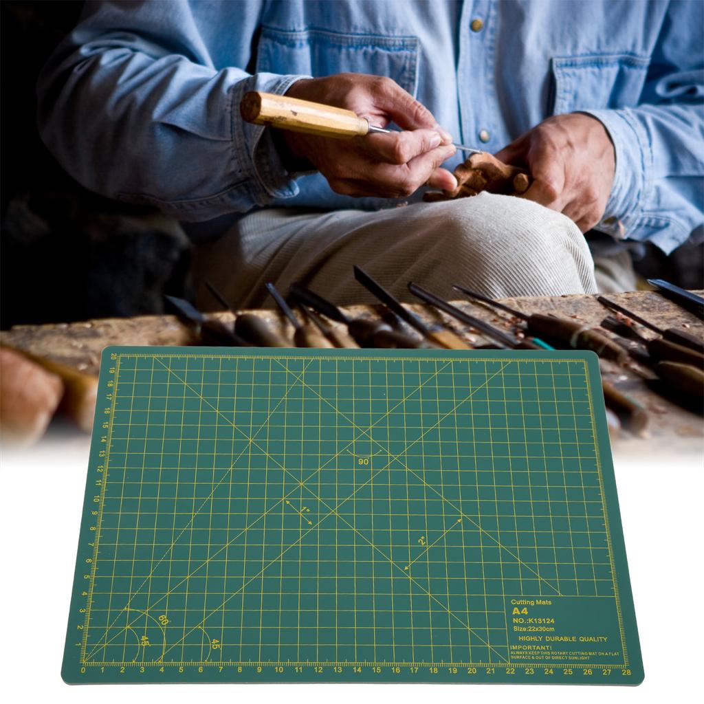 2Pcs A4 Cutting Mat 30x22cm PVC Material High Durability Self Healing Sewing Mat for Scrapbooking Quilting