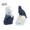 Artistic Home Ornament Gothic Halloween Skull Figurine, Spooky Ghost/Raven On Statue, Atmosphere Props Resin Tabletop for Desk, Mantel, Shelf