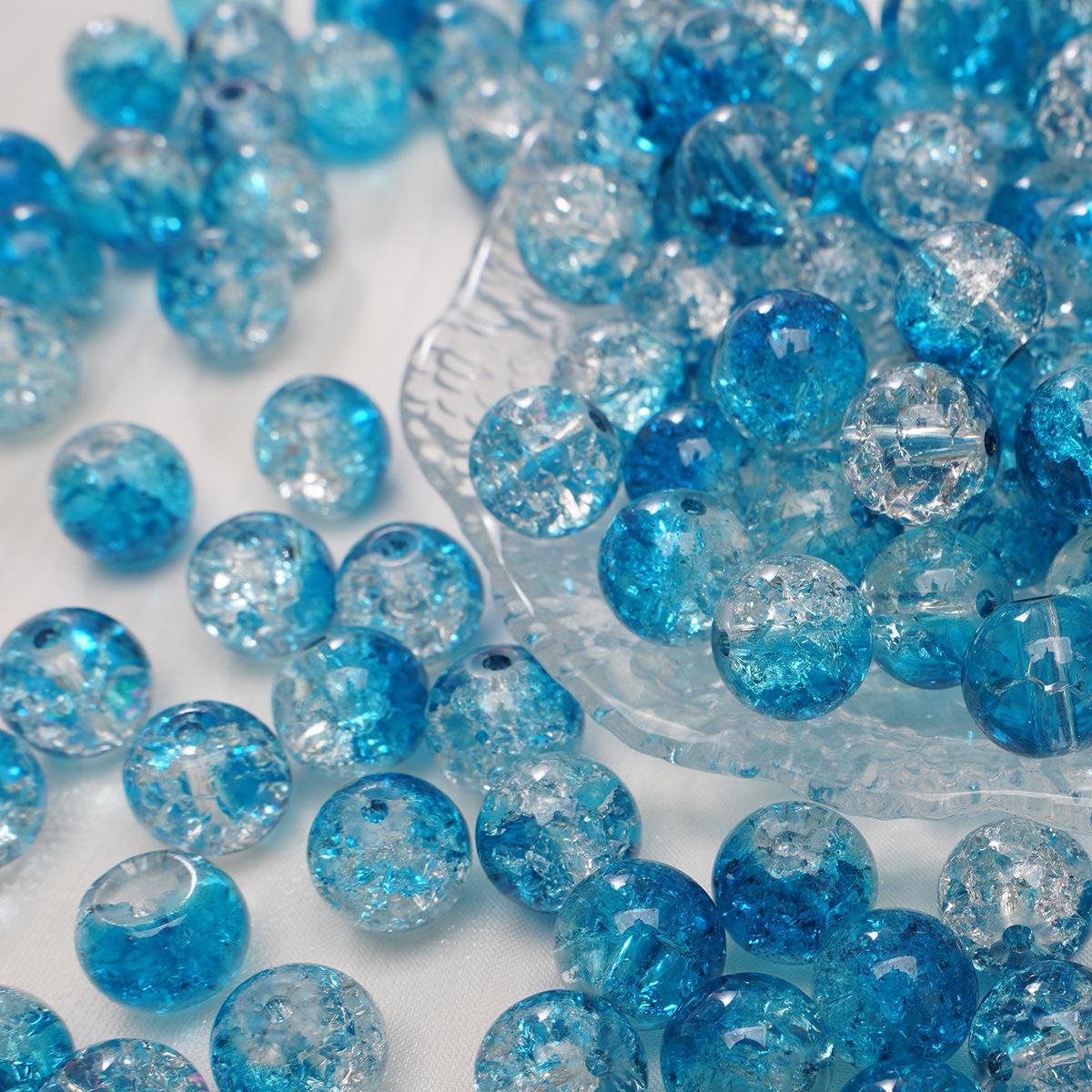 

Стекло Дуплекс Взрыв Кристалл Кракле Бусины Ручной Работы Бисероплетение Материалы Браслет Ожерелье Глазурь Бусины Рассыпчатые Сломанные Бусины Бусины для Изготовления Ювелирных Изделий 8mm About 100 pieces