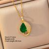 [Titanium Steel] Necklace Women's Copper Micro-inlaid Electroplating Advanced Sense Delicate Clavicle Chain Jewelry