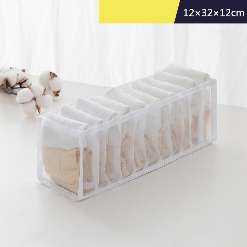 Zásuvková přepážka Kostkované spodní prádlo Úložný prostor Krabicové Kalhotky Úložný prostor Dámská Skříň Do domácnosti Zásobník Ponožka Úložný prostor