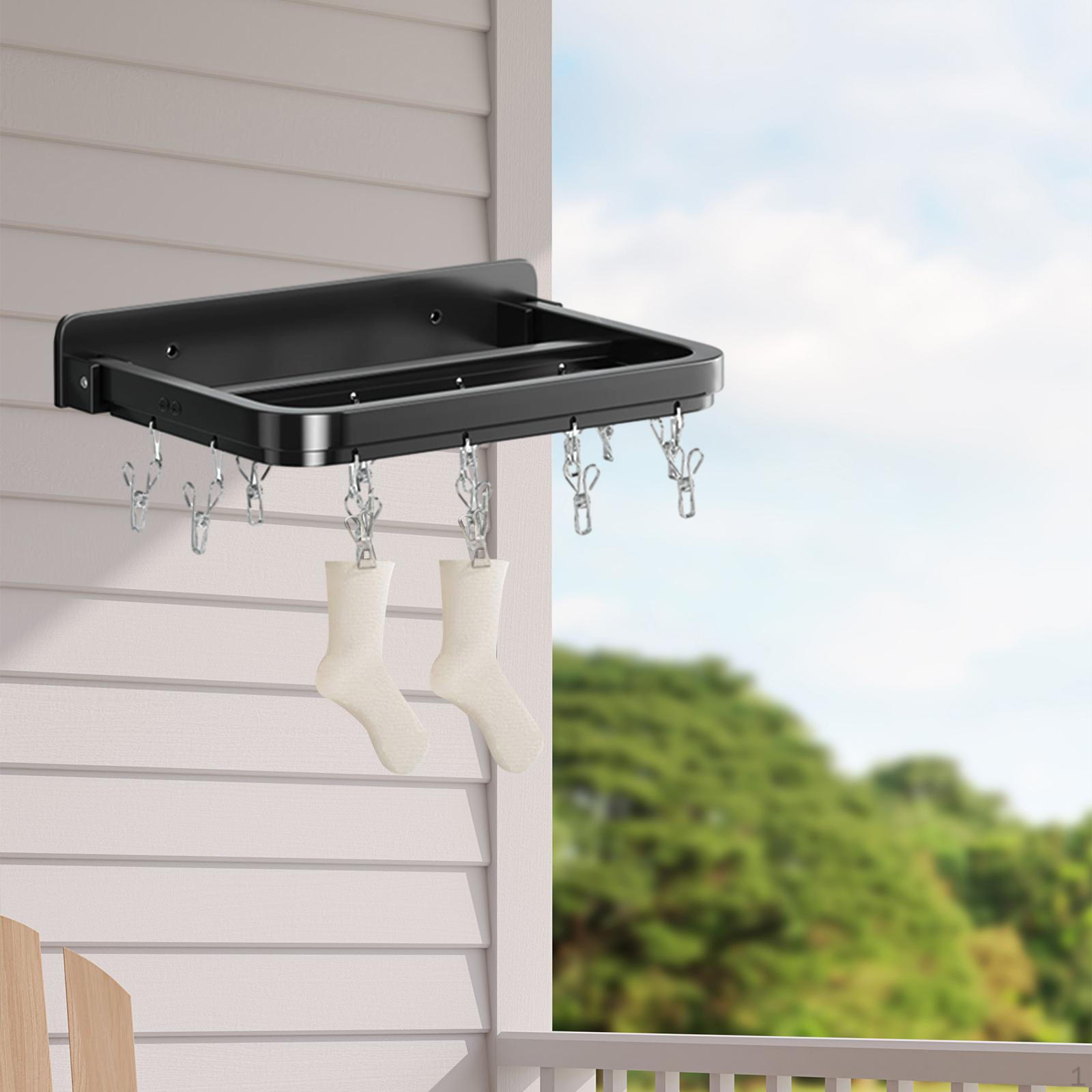 

Вешалки-клипсы для носков, сушилка для нижнего белья, вешалка для капель, бельевые носки и Black 12 Pegs