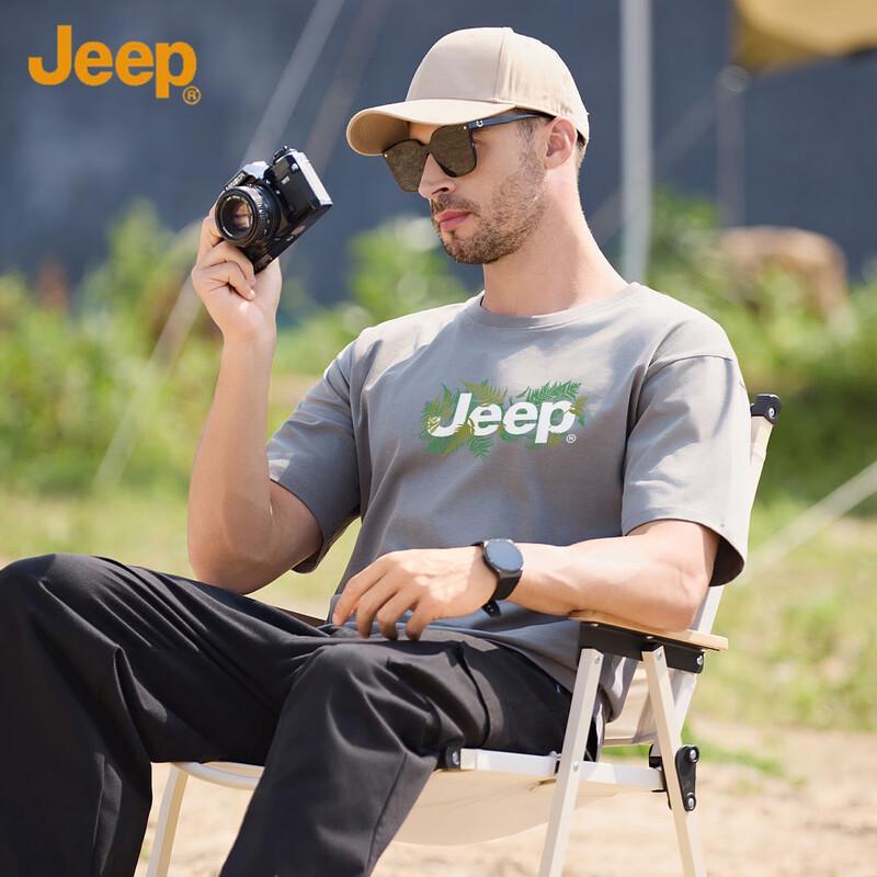 JEEP Men s 100% Cotton Short-Sleeve T-Shirt 2XL