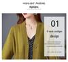 2024 Trendy Over-the-Knee Cardigan: Mid-Length, Loose Knitwear Shawl with Waist-Cinching Design