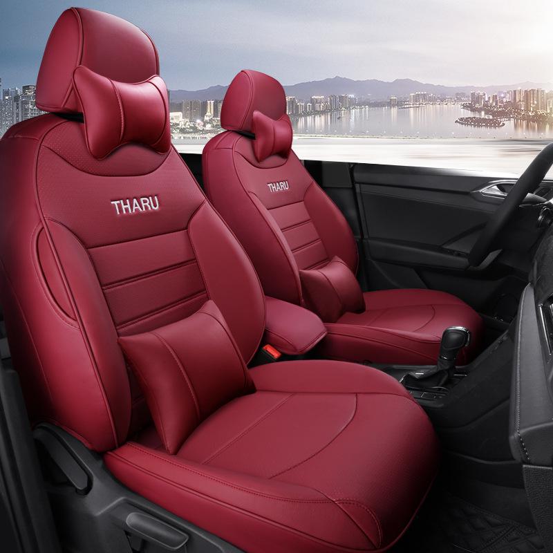 Volkswagen Tharu Four-Season Universal Leather Seat Covers - Wear-Resistant, Full Coverage for 5-Seaters