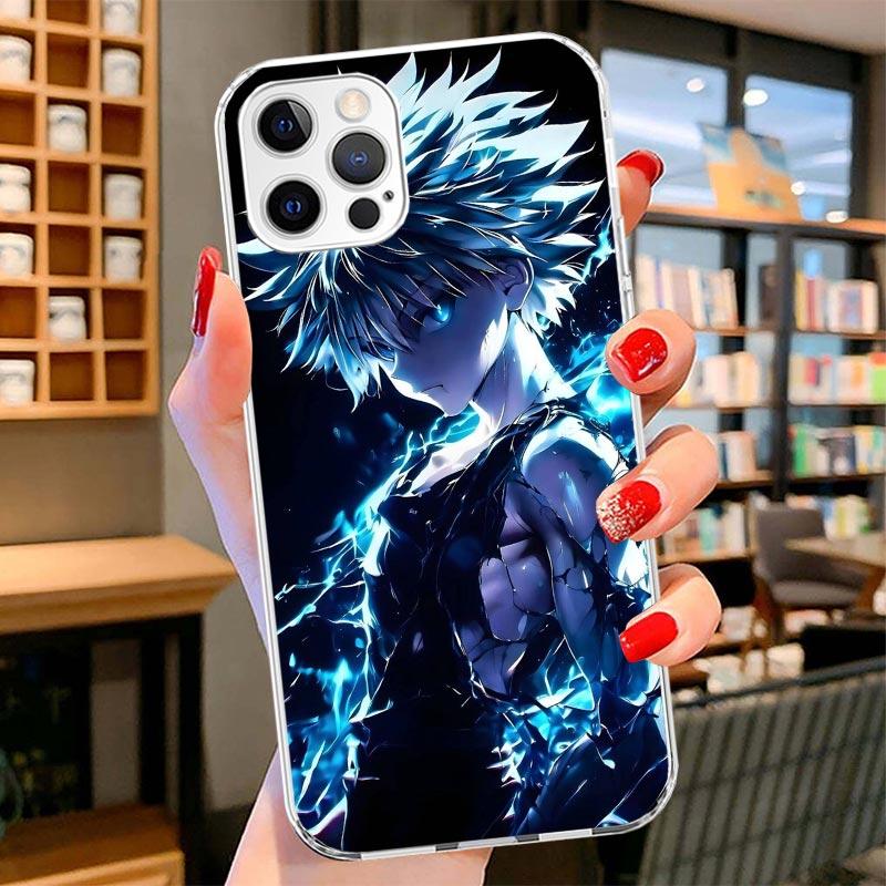 Huner X-Hunters Killua Cover Phone Case For iPhone 16 17 Air 15 14 Pro Max 16E Phone Case 13 Mini 12 11 7 SE 8 Print Pattern Fit
