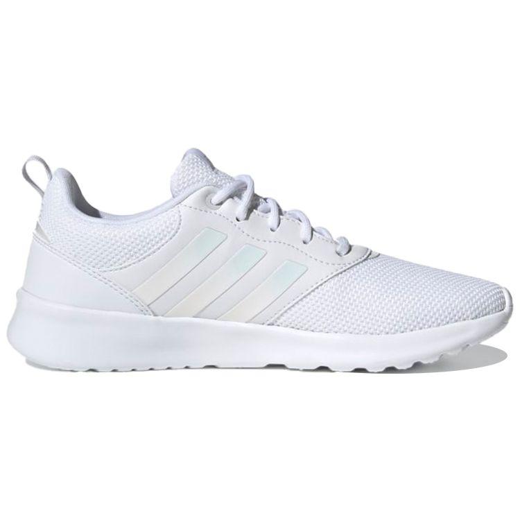 Adidas QT Racer 2.0 White Iridescent Women Sneakers Cloud-White Grey-Two H05793