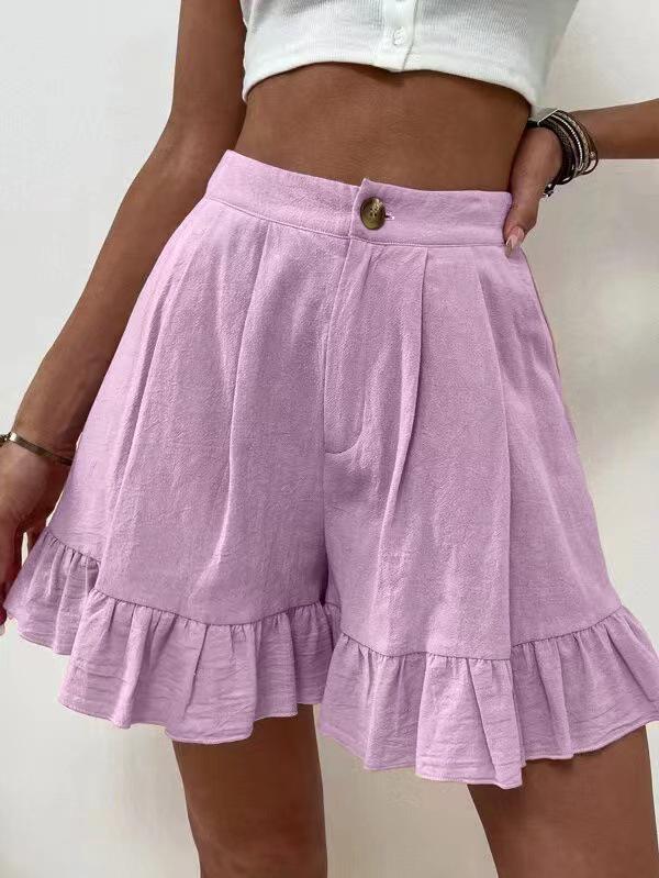 Women's 2025 High Waist Summer Casual Loose Wide Leg Shorts - European & American Style