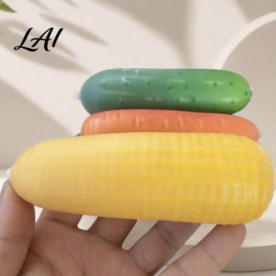 Soft Pu Toy, Realistic Toys Simulation Vegetable Squeeze Cucumber Corn Carrot Banana Fidget
