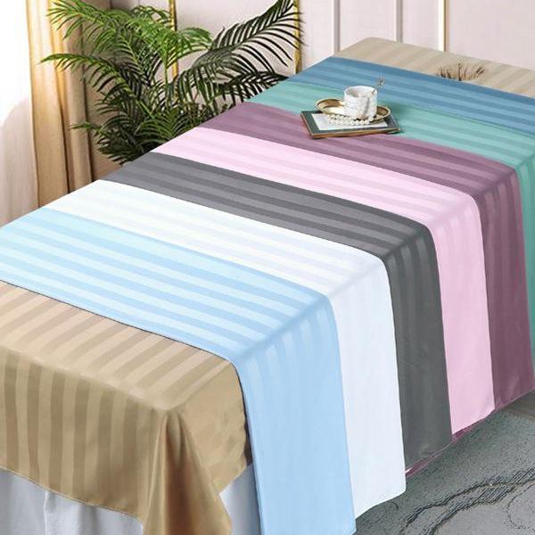 Luxury White Massage Bed Sheet with Face Hole for Beauty Salon
