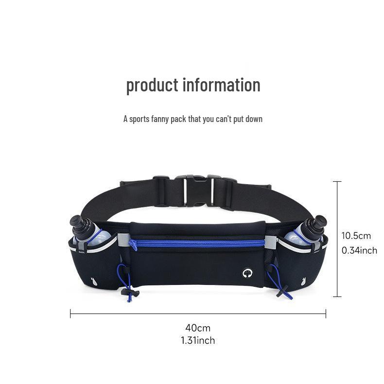 Multi-Functional Running Waist Bag with Water Bottle Holder for Outdoor Sports