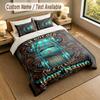 Car Van Theme Personalized 3Pcs Bedding Set Custom Text & Name 1 Sheet 2 Pillowcases Household Bedding 1pc