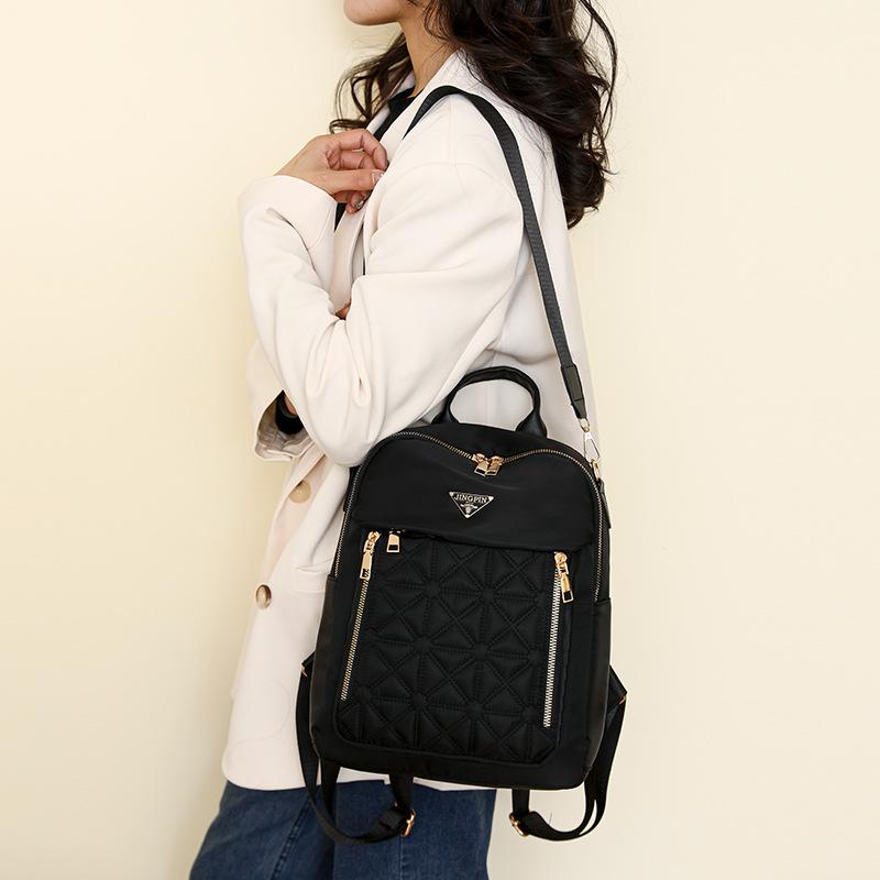 Schoolbag diamond embroidered thread backpack women's 1011 new women's backpack Korean version versatile large-capacity anti-splashing travel backpack