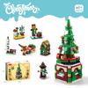Lele Brothers Lego-Compatible Christmas Reindeer Train Building Blocks Toy