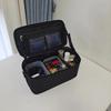 Square Solid Color Makeup Organizer Bag for Cosmetics and Accessories with Luggage Sleeve