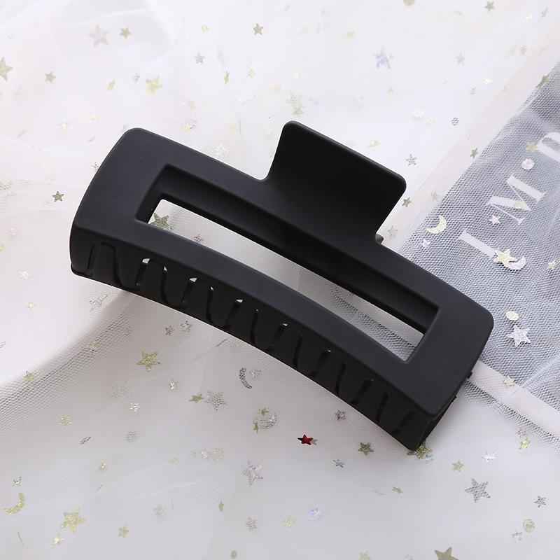Korean-Style Frosted Large Square Claw Clip for Women - High-End Hair Accessory for Shower & Buns