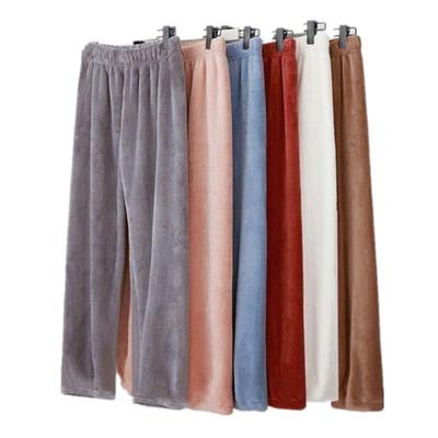 Women's Coral Fleece Sleep Pants - Warm, Loose, and Comfortable for Autumn/Winter