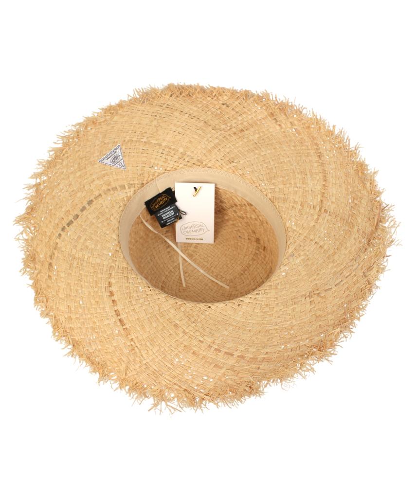Yunibeosyeolkemiseuteuli Soft Natural Raffia Flat Panama Hat Panama Hat