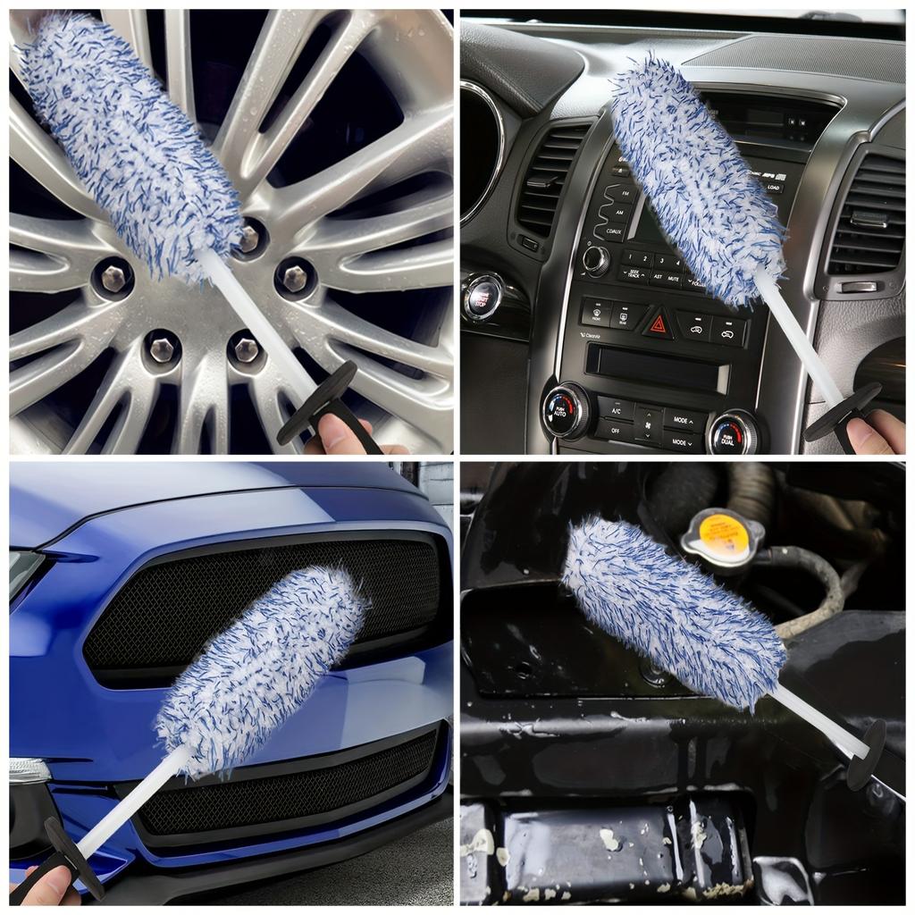 17" Kartáč na čištění kol automobilu Ráfky Pneumatiky Sedadlo Motor Mytí Sada nástrojů pro detailování automobilu pro nadšence do detailování automobilů