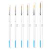 Künstlerpinsel-Set, 6-teilig, dünner Stift, extra lang, feine Spitze, Liner-Spitze #000#00#0#1#2#3, Modellbau, Nägel, Acryl, Öl, Aquarell