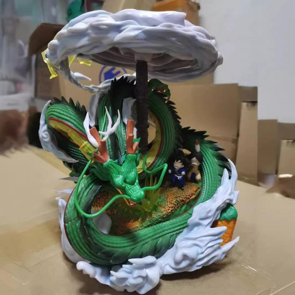 Dragon Ball MX: Shenron & Kid Goku with Karin Tower Figure Model Ornament Statue.